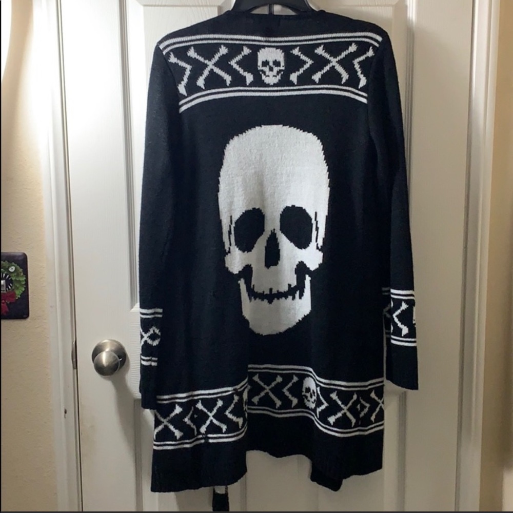 Skull+Cross Bones Cardigan